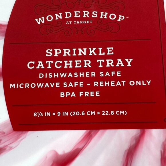 Target 8.1" Christmas Melamine Sprinkle Catcher Dessert Plate Red - Wondershop™ - Picture 5 of 9